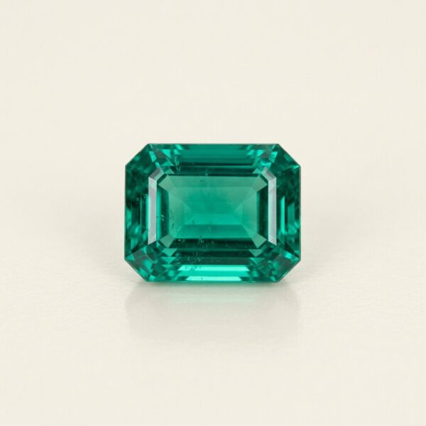 1.48 ct Zambian Emerald, Emerald Cut, Minor Oil