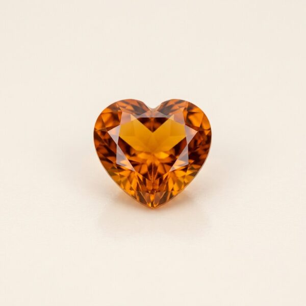 12.06 ct Brazilian Citrine, Heart, Heated