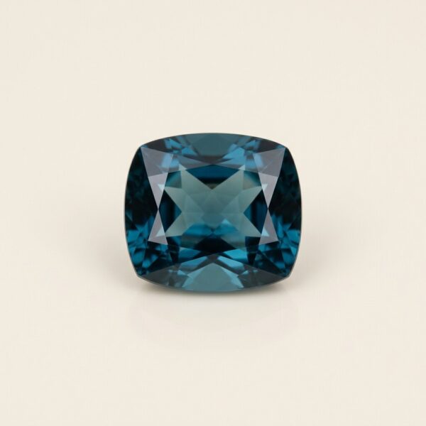 14.20 ct London Blue Topaz, Cushion, Irradiated