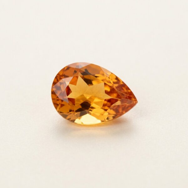 4.56 ct Imperial Topaz, Pear, No Treatment