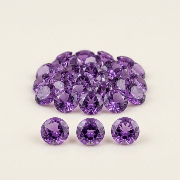 Amethyst Parcel, 8 mm Rounds (per piece)