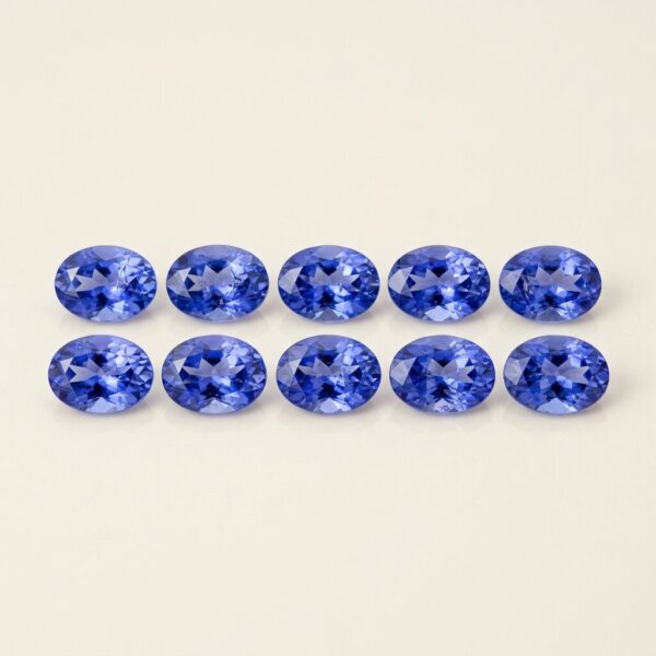 Lot of 10 Tanzanites, 7.30 ct total