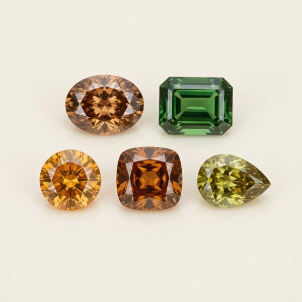 Lot of 5 Ceylon Zircons, 11.40 ct total