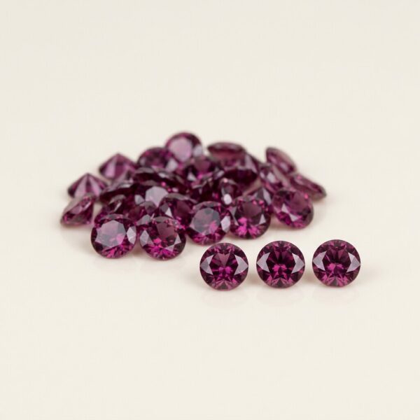 Rhodolite Garnet Parcel, 6 mm Rounds (per piece)